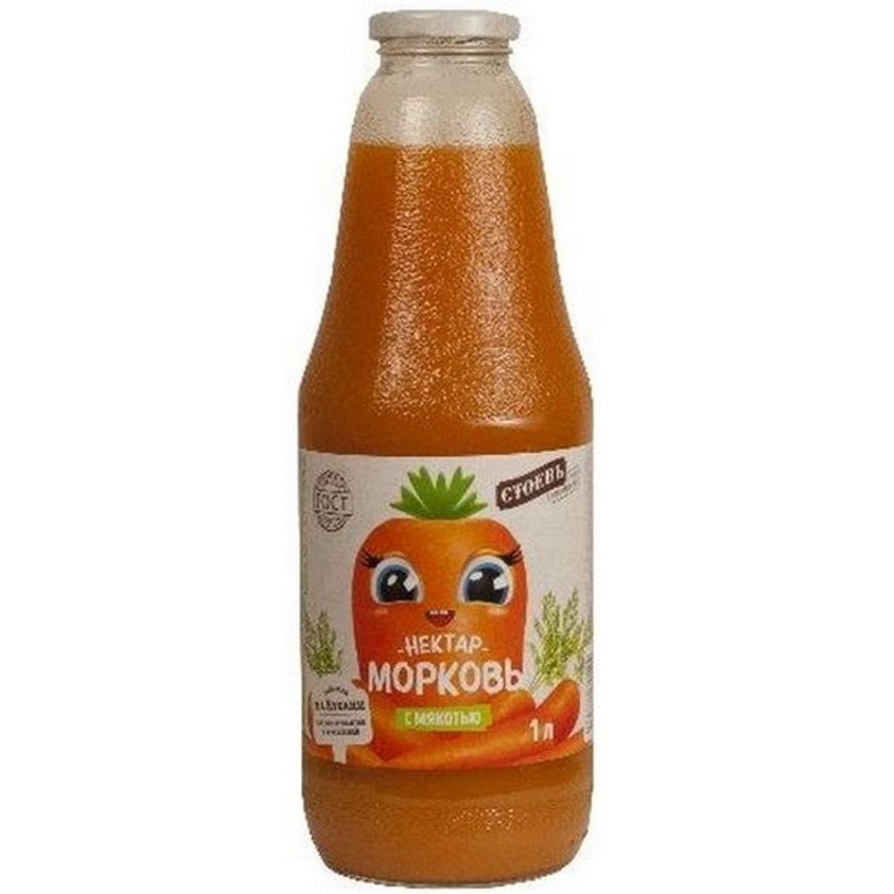 Нектар "СТОЕВЪ" морковь с мякотью 1л