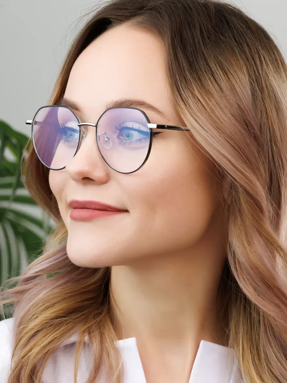 Очки для компьютера имиджевые защитные прозрачные нулевки