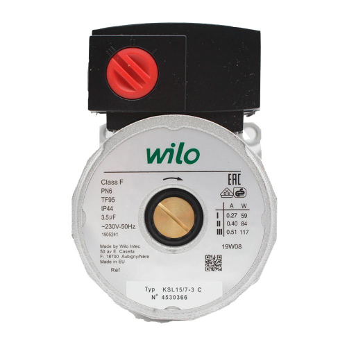 Двигатель циркуляционного насоса Wilo KSL 15/7-3C (по часовой) Vaillant, BAXI, Viessmann, Protherm, Ferroli