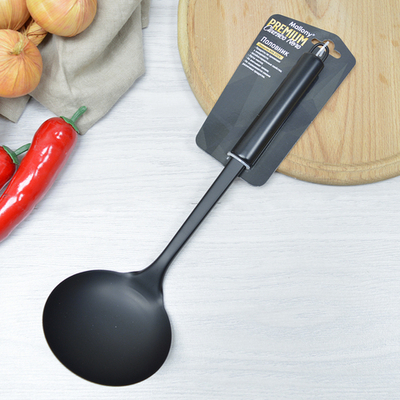 Половник нерж 34см "Classico nero", рабочая часть - non-stick