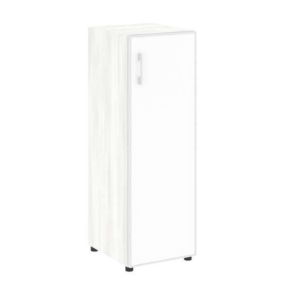 Yalta Шкаф узкий LT.SU-2.4 R (R) white Снежная Патина/Стекло White 400*450*1195