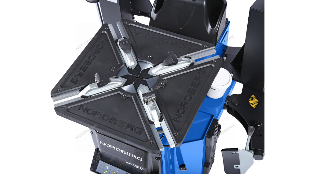 Станок шиномонтажный автомат, инверторный, стол с накладками, 220 В, синий NORDBERG 4643ID (B)