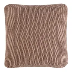 Подушка декоративная из стираного хлопка цвета мокко из коллекции essential, 45х45 см