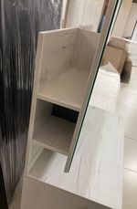 Макияжный стол Прага дуб белый крафт/ателье темное