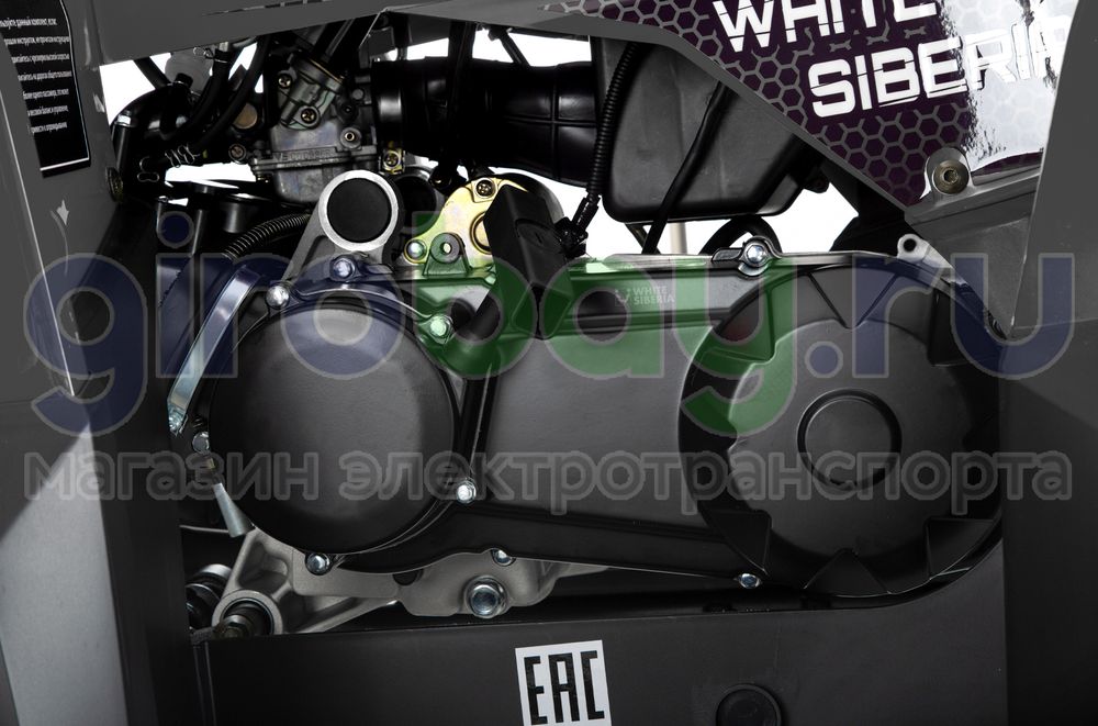 Бензиновый квадроцикл WHITE SIBERIA BARS 200CC PRO (Черный) фото №14