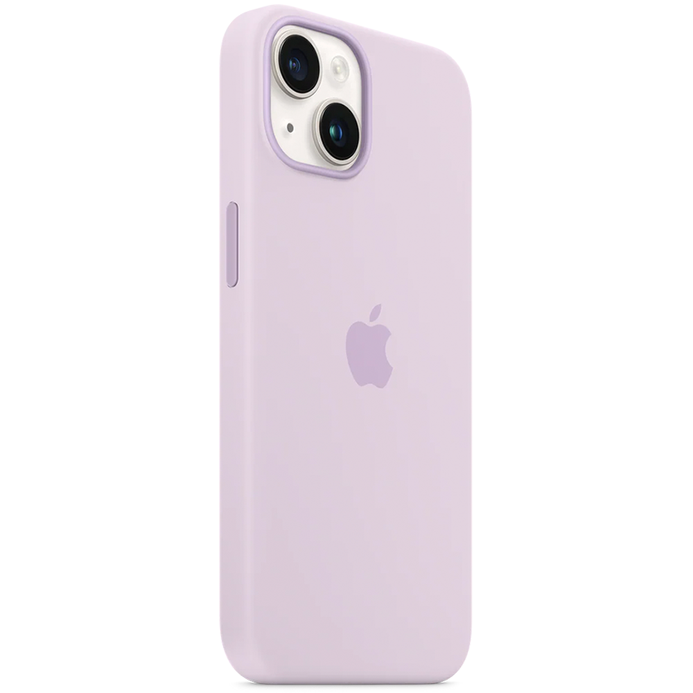 Силиконовый чехол с поддержкой MagSafe Apple Silicone Case для iPhone 14, Lilac (Сиреневый)