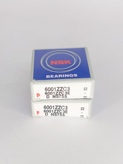 Подшипник NSK 6001ZZC3E 12х28х8 мм к-т 2 шт.