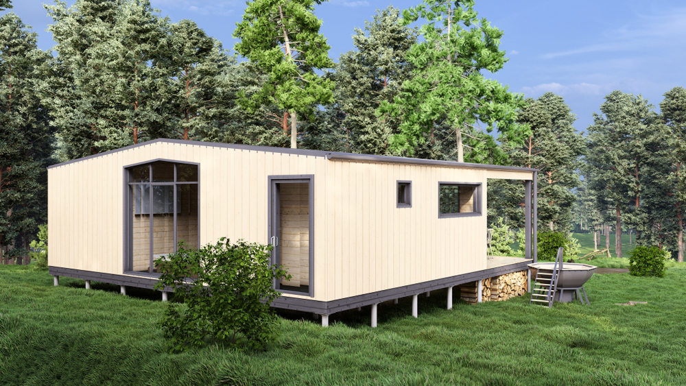 Модульный дом, каркасный