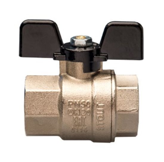 Кран шаровый Stout 3/4" ВР/ВР полнопроходной (ручка бабочка) SVB-0002-000020