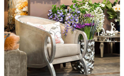 Искусственный цветок Глициния сиреневая, 142см Garda Decor 9F27434-2088