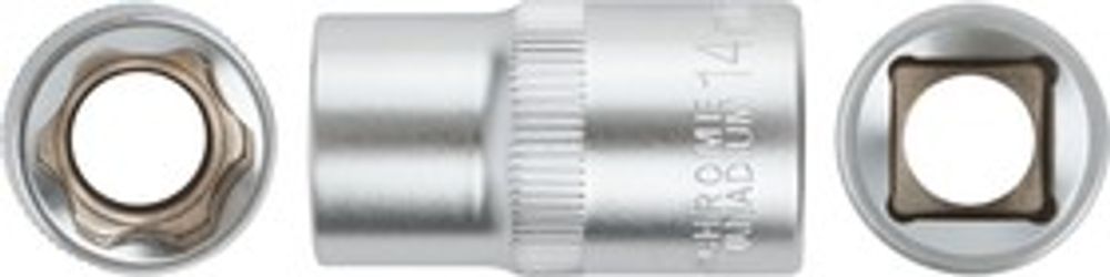 62049 Головка 6-гранная CrV 1/2" 19 мм FIT