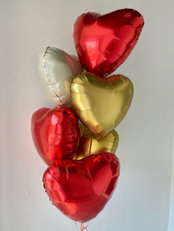 Воздушные шары сердца для жены №780