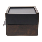 Шкатулка stowit mini, черная/орех
