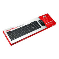 Клавиатура и мышь беспроводная FUMIKO OFFICE MASTER черный