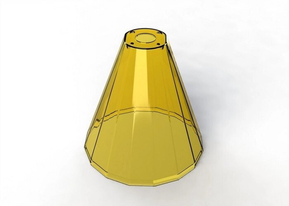 Основание для стульев и столов прозрачное, цвет оранжевый