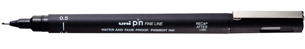 Ручка капиллярная линер ЮНИ (Япония) 0,5 мм черный (141532)