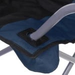 Кресло складное с подлокотниками до 120кг Комфорт 54*54*94см синее