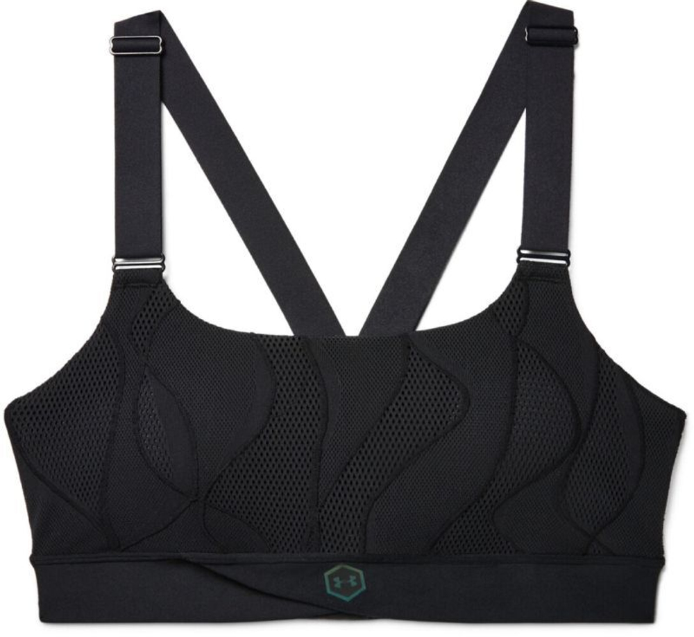 ТОП теннисный Under Armour Rush Vent Mid Bra - black