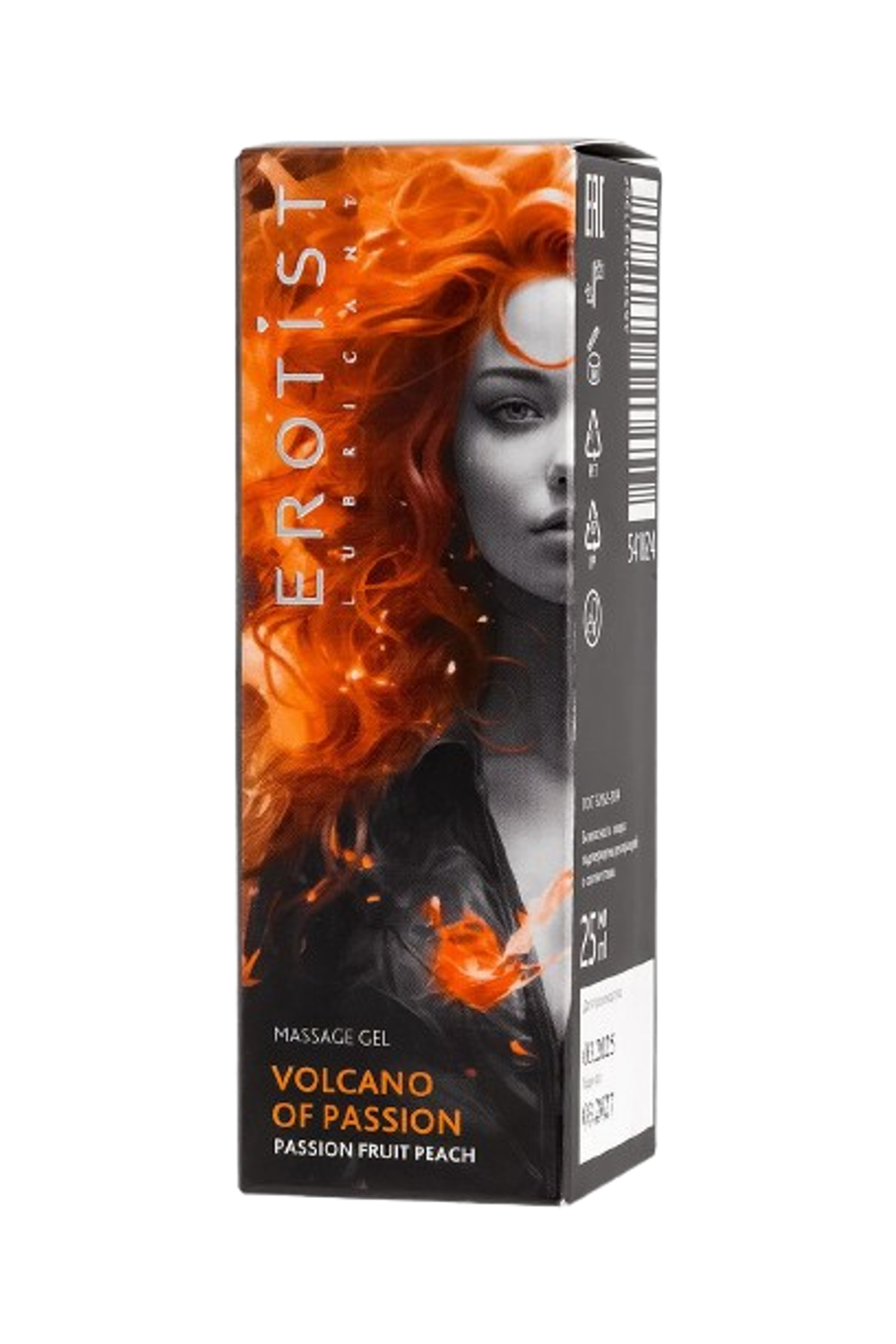 Гель Erotist - жидкий вибратор Volcano of passion, Персик и Маракуйя