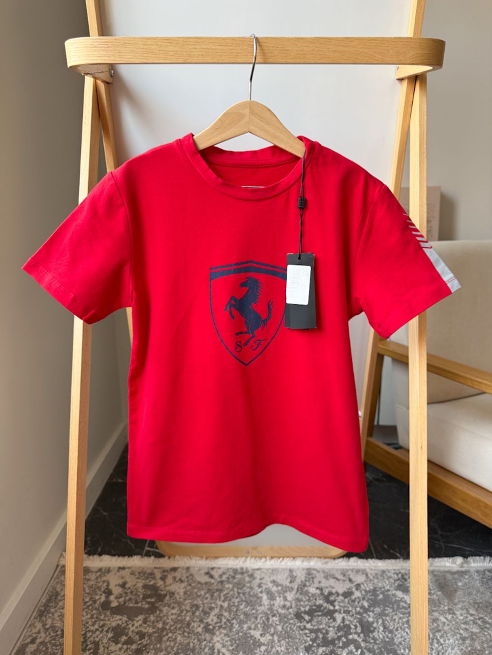 Новая хлопковая футболка Scuderia Ferrari, 140