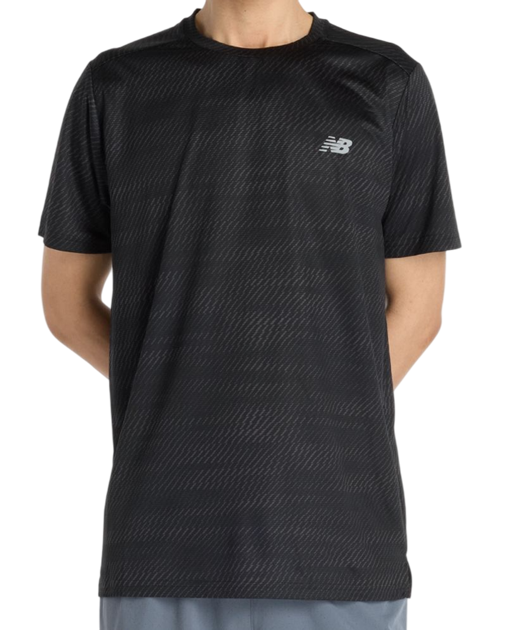 Мужская теннисная футболка New Balance Sport Essentials Printed - black