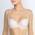 Бюстгальтер пуш-ап с гладкой формованной чашкой (Размер: 80B) (Цвет: пудровый)