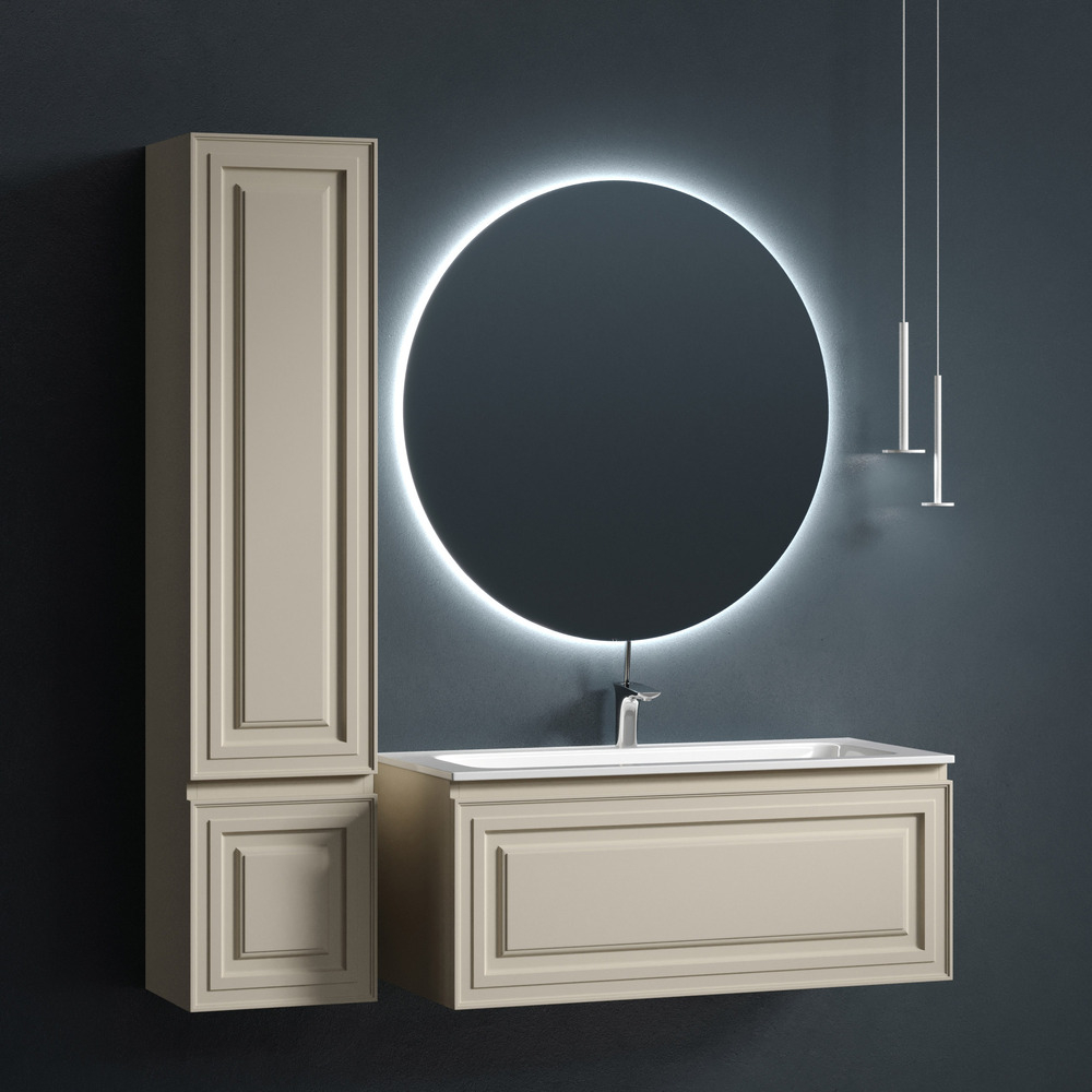 Тумба подвесная Sancos Very, Beige Soft 995х445х406, под столешницу с отверстием под смеситель, цвет Kreman