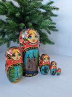 Матрешка Виды города 5мест 15см