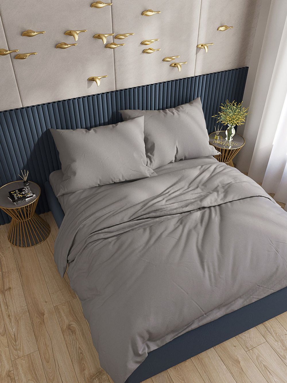 Пододеяльник перкаль Сказка "Люкс" 1,5-спальный на молнии 145x215 см