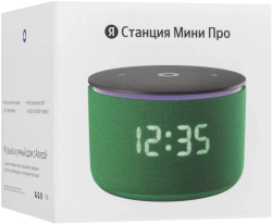 Умная колонка Yandex Станция Мини 3 Про Алиса зеленый 18W 1.0 BT/Wi-Fi (YNDX-00059GRN)