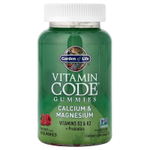 Garden of Life, Vitamin Code®, жевательные таблетки, кальций и магний, малина, 60 жевательных таблеток