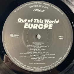 Винтажная виниловая пластинка LP Europe Out Of This World (Japan 1988) (Obi) Open Your Heart