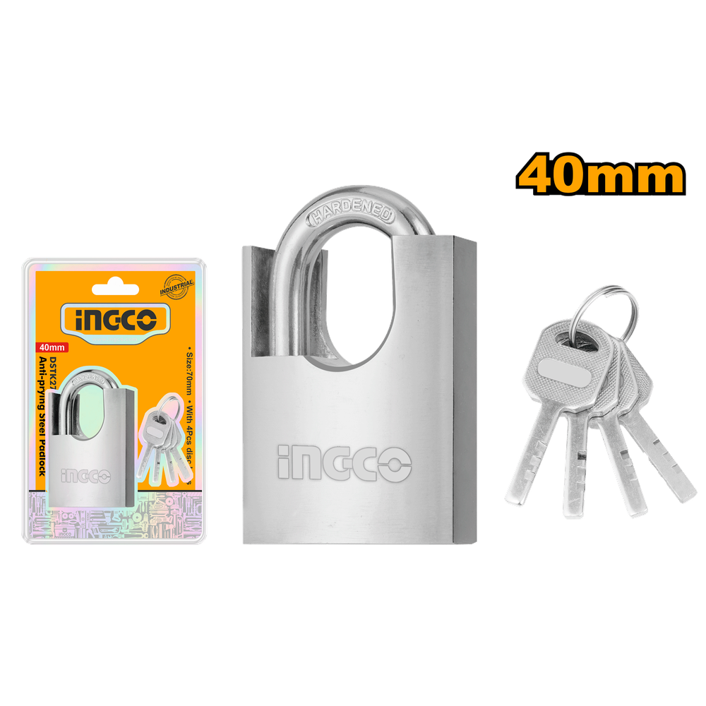 Навесной стальной замок INGCO DSTK2401 INDUSTRIAL 40 мм