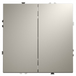 Выключатель двухклавишный без рамки Voltum S70 VLS020603