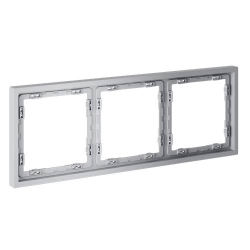 Рамка пластиковая VOLTUM S70 на 3 поста, (серый)