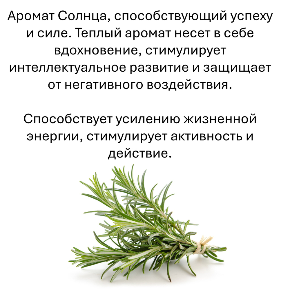 Розмарин, кубики восковые для ароматизации, 10 штук