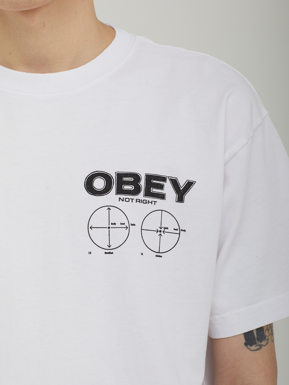 Мужская Футболка Obey Not Right