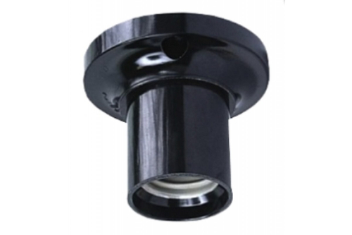 Патрон потол. Е27 ГОСТ черный