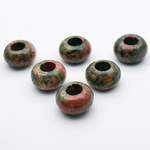 Унакит, размер около 14 мм, цена за 1 шт