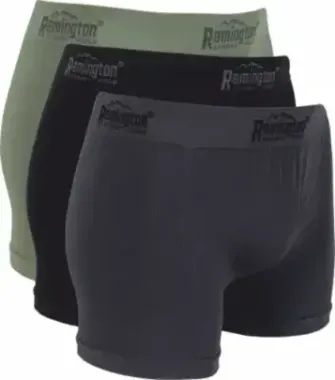 Мужские трусы боксеры Remington, set 3 pieces (серый, черный, зеленый)