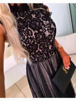 кружевное черное платье + plus size