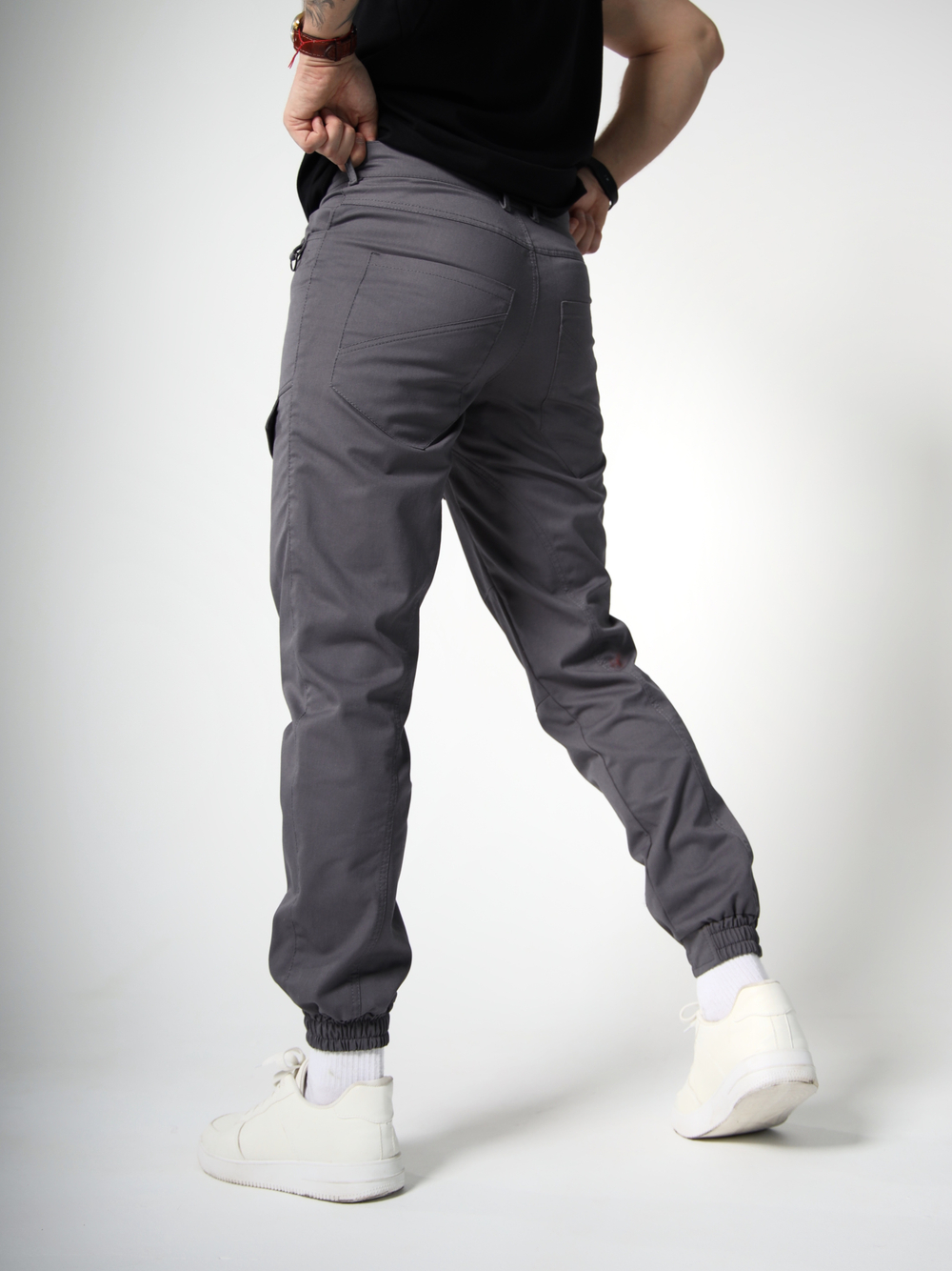 Брюки карго с передними карманами Город Горький серый графит