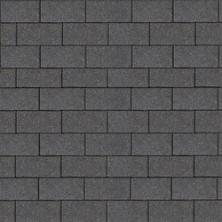 Тротуарная плитка ПРЯМОУГОЛЬНИК 200x100 мм - Гранит Черный