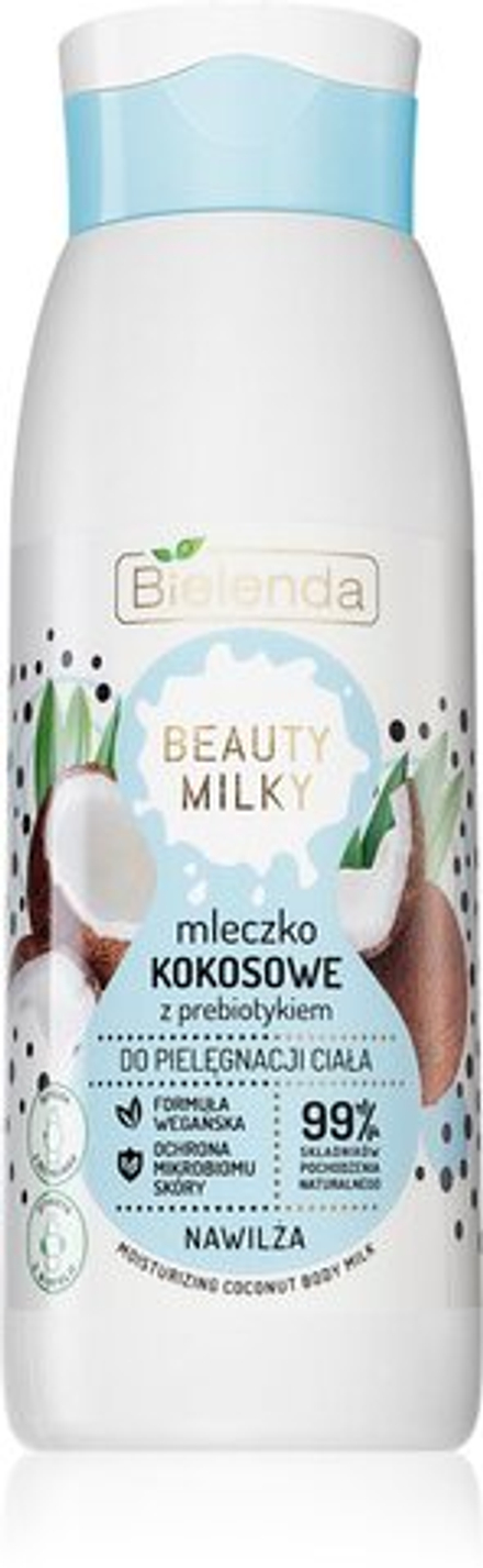 Bielenda Beauty Milky Coconut - увлажняющее молочко для тела с пребиотиками /   400  ml  / GTIN 5902169043186