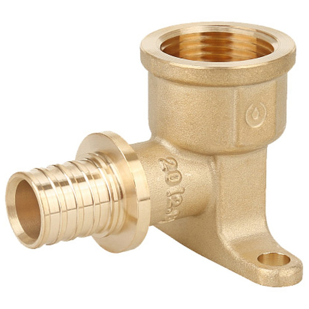 Угольник Gappo настенный с внутренней резьбой латунный 20-Rp 1/2"