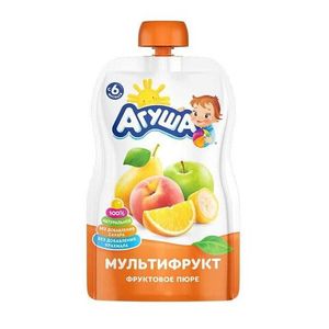 ПЮРЕ АГУША МУЛЬТИФРУКТ 90ГР