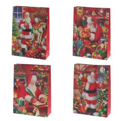 GAEM Пакет подарочный (бумага 210г/м2, блок микс 12шт), L30 W11 H41 см, 4в.