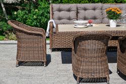 "Равенна" плетеное кресло из искусственного ротанга, цвет коричневый