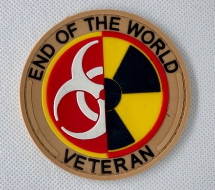 Шеврон End of the world veteran. PVC Койот