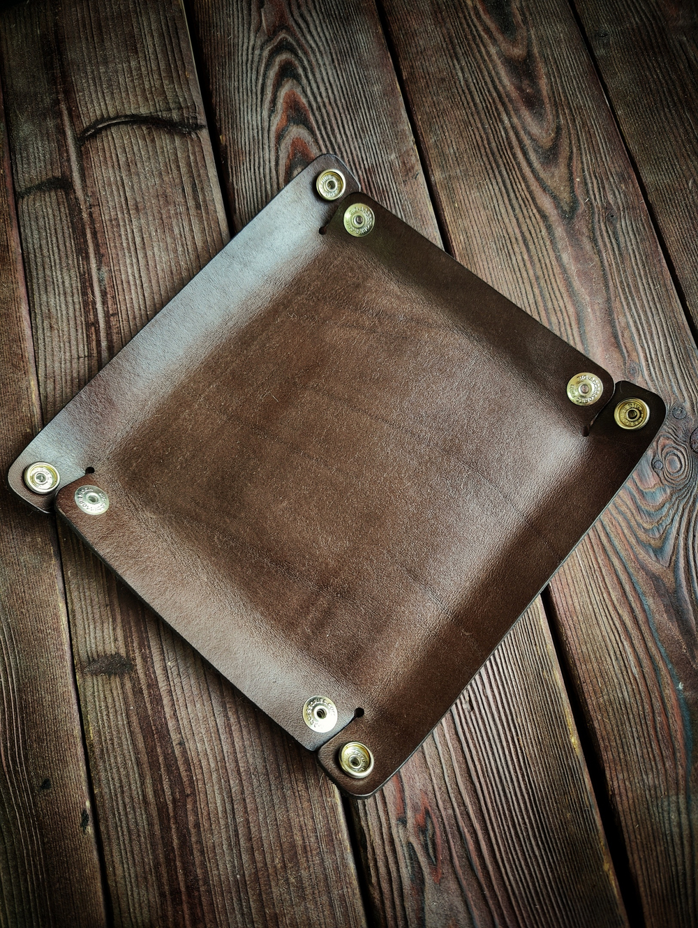 Кожаный дайстрей, миска для кубов.